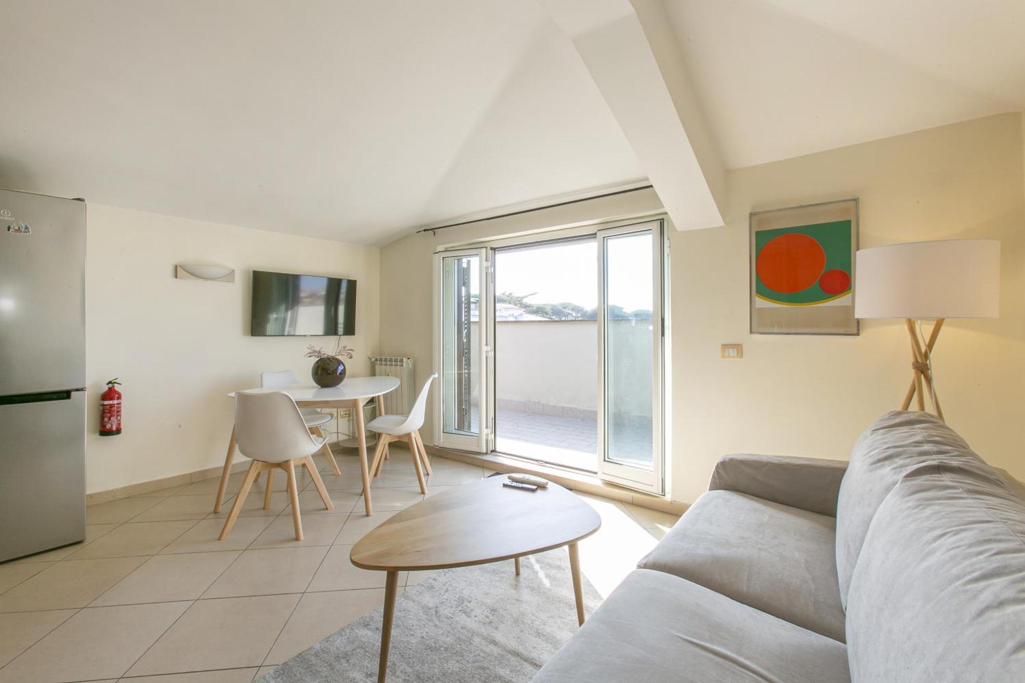 Apartamento Terrazza San Pietro Vicino Metro A